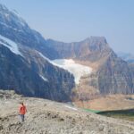 Enjoy the beautiful Angel Glacier at Mount Edith Cavell.
