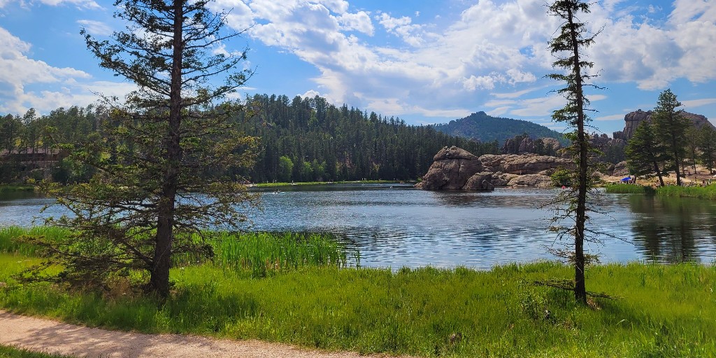 Marvel at the beauty of Sylvan Lake in Custer State Park in South Dakota.